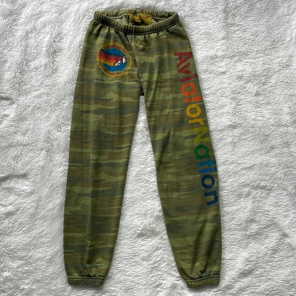 Aviator Nation Pants - Camo Aviator Nation sweatpants Small
